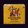 One Piece The World's Strongest Warriors OP-17 booster box on a dark background