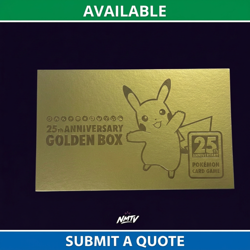 Available Submit a Quote - 25th Anniversary Golden Box