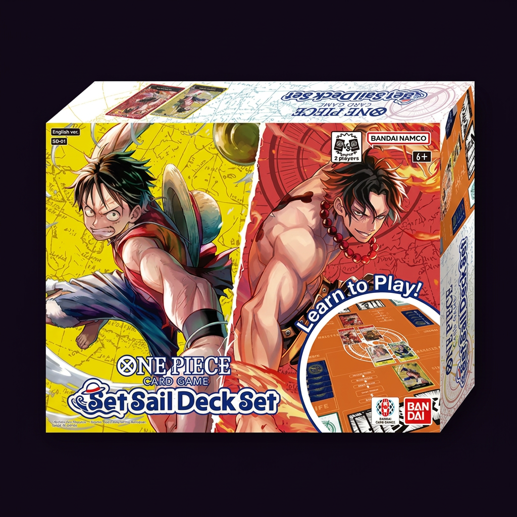 One Piece Set Sail Deck Set on a dark background